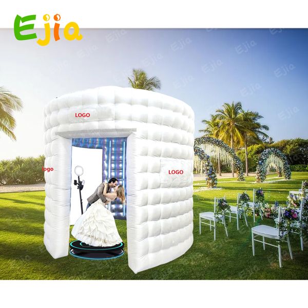 for party activities commercial rent inflatable p booth 360 enclosure portable tent wedding events with rgb led lights